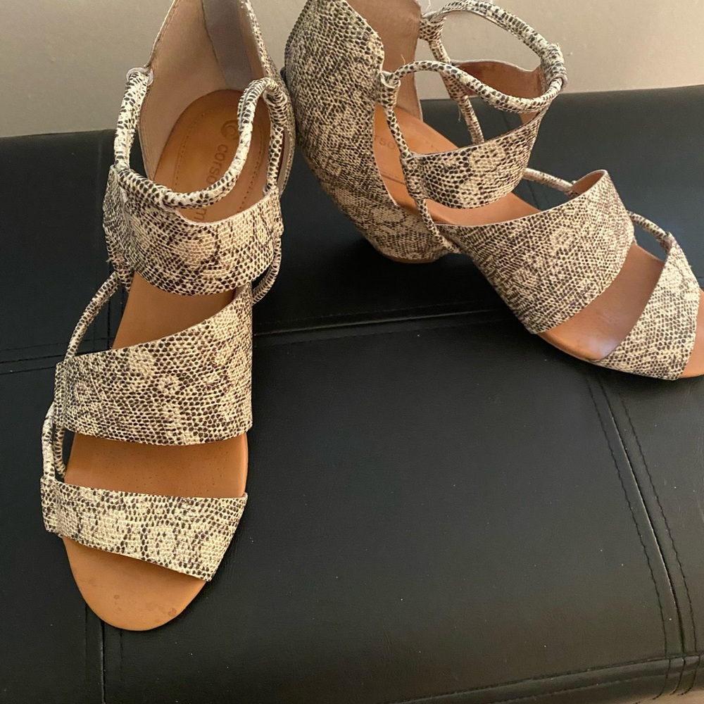 Corso Como snake skin sandals
